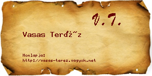 Vasas Teréz névjegykártya