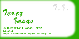 terez vasas business card
